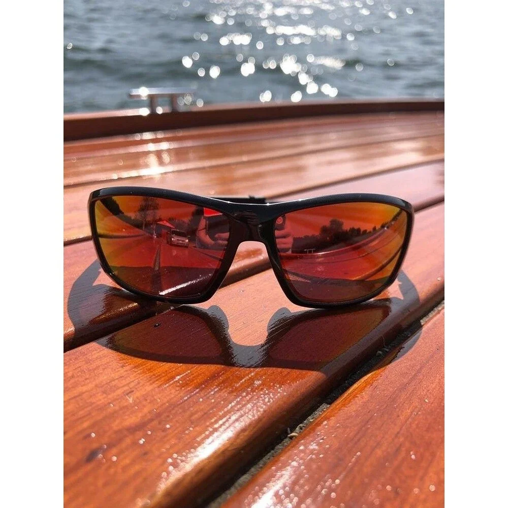 Columbia Extended Size Polarized Sunglasses Matte Black Frame